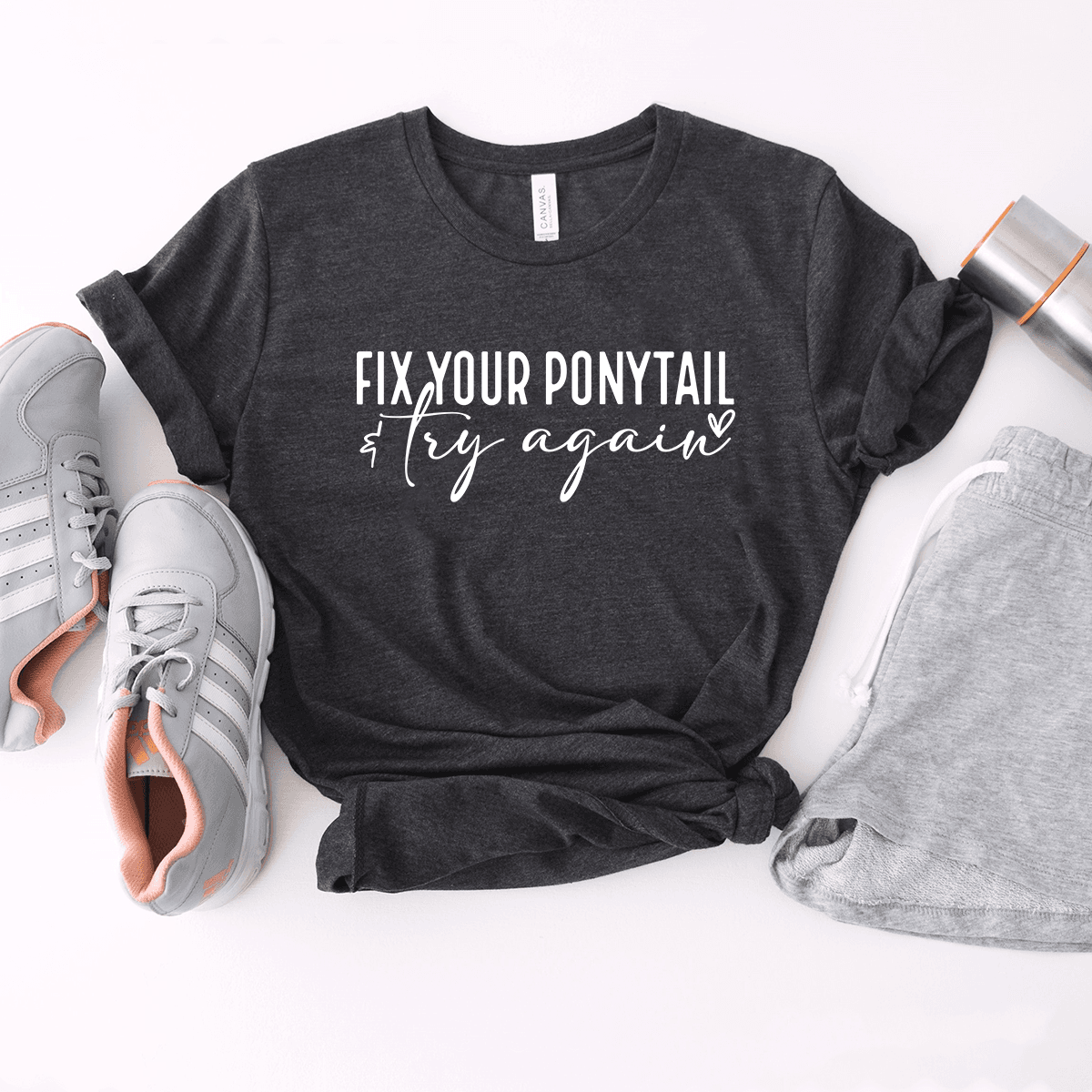 Fix Your Ponytail - Bella+Canvas Tee