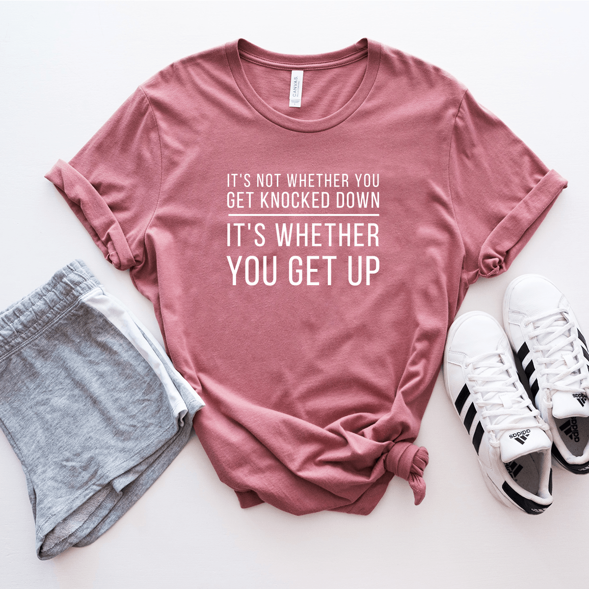 It's Whether You Get Back Up - Bella+Canvas Tee