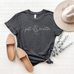Just Breathe (Butterfly) - Bella+Canvas Tee