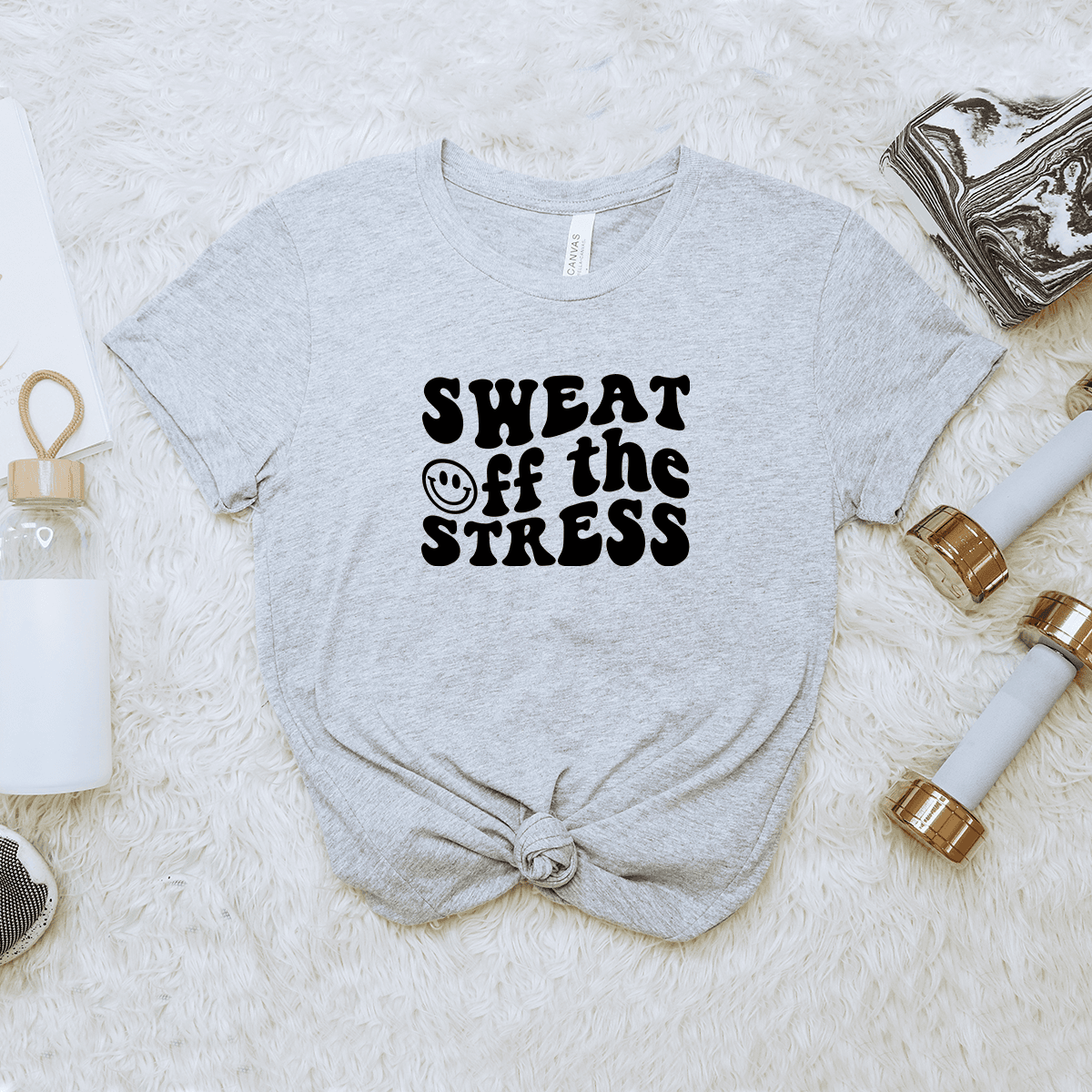 Sweat Off The Stress - Bella+Canvas Tee